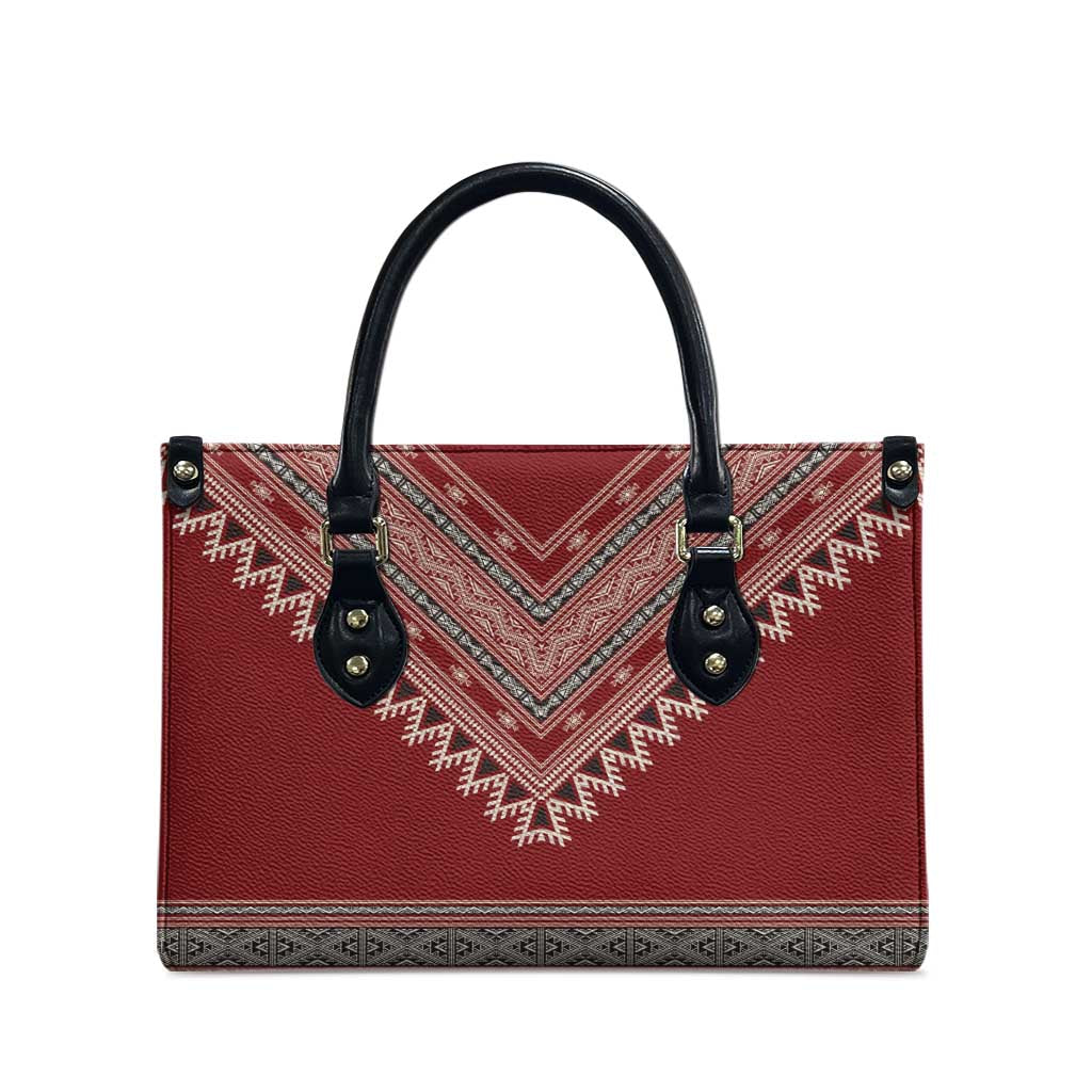 Tunisian Embroidery Pattern Leather Bag - African Pride