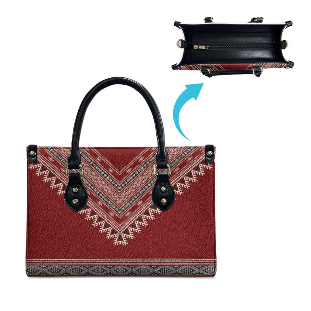Tunisian Embroidery Pattern Leather Bag - African Pride
