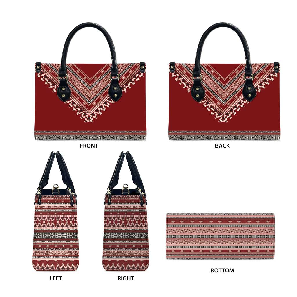 Tunisian Embroidery Pattern Leather Bag - African Pride