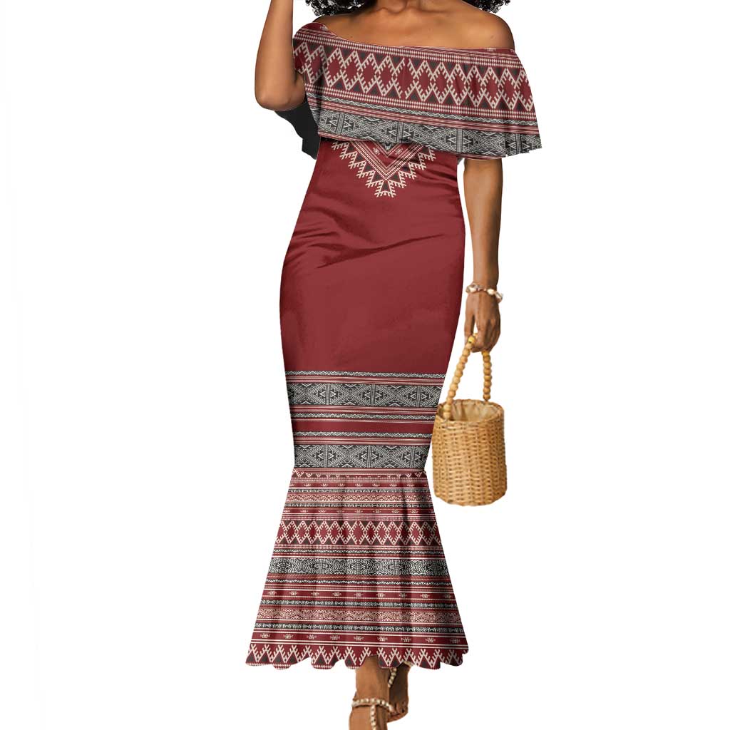 Tunisian Embroidery Pattern Mermaid Dress LT9