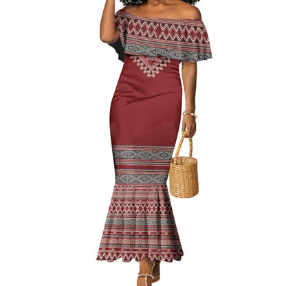 Tunisian Embroidery Pattern Mermaid Dress LT9