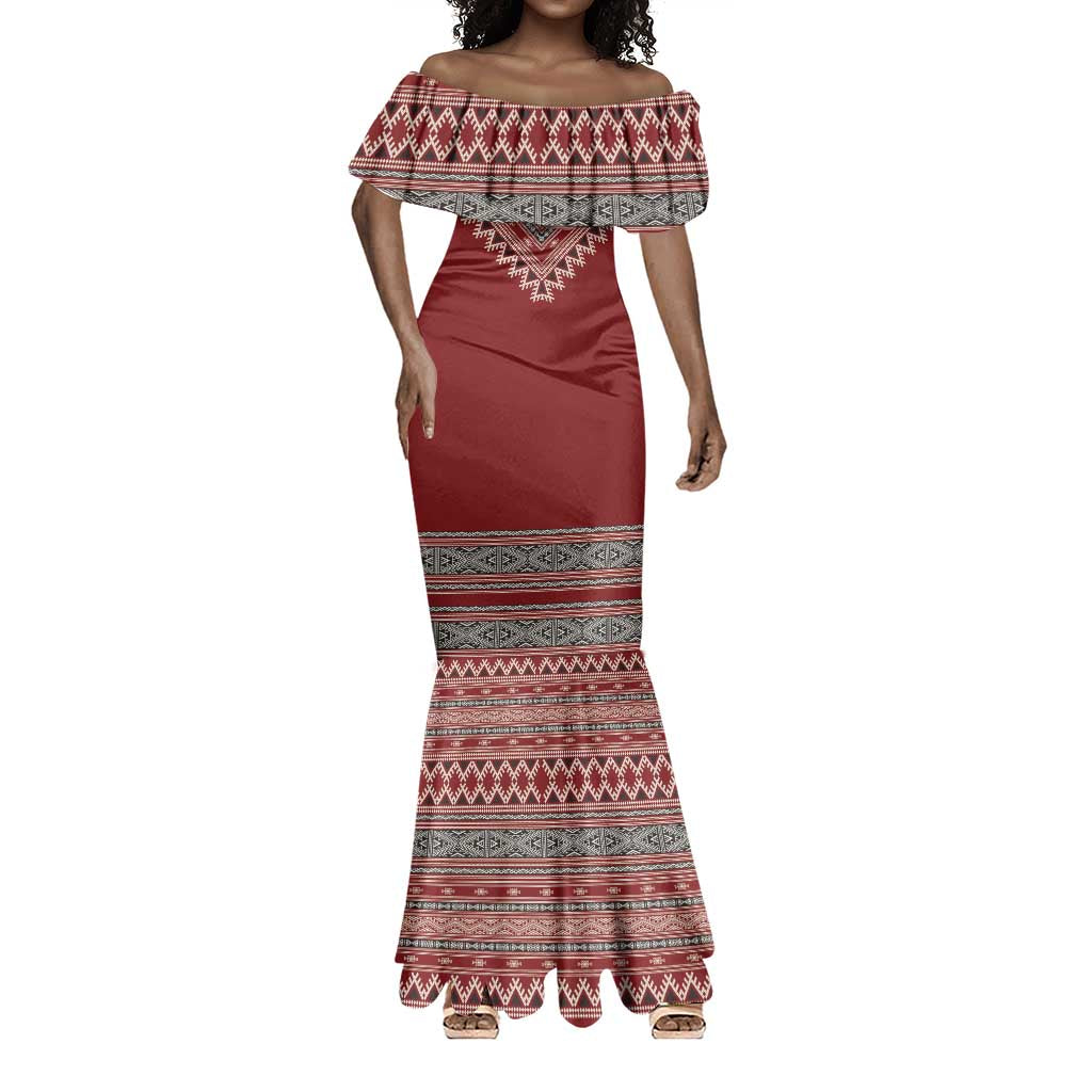 Tunisian Embroidery Pattern Mermaid Dress LT9