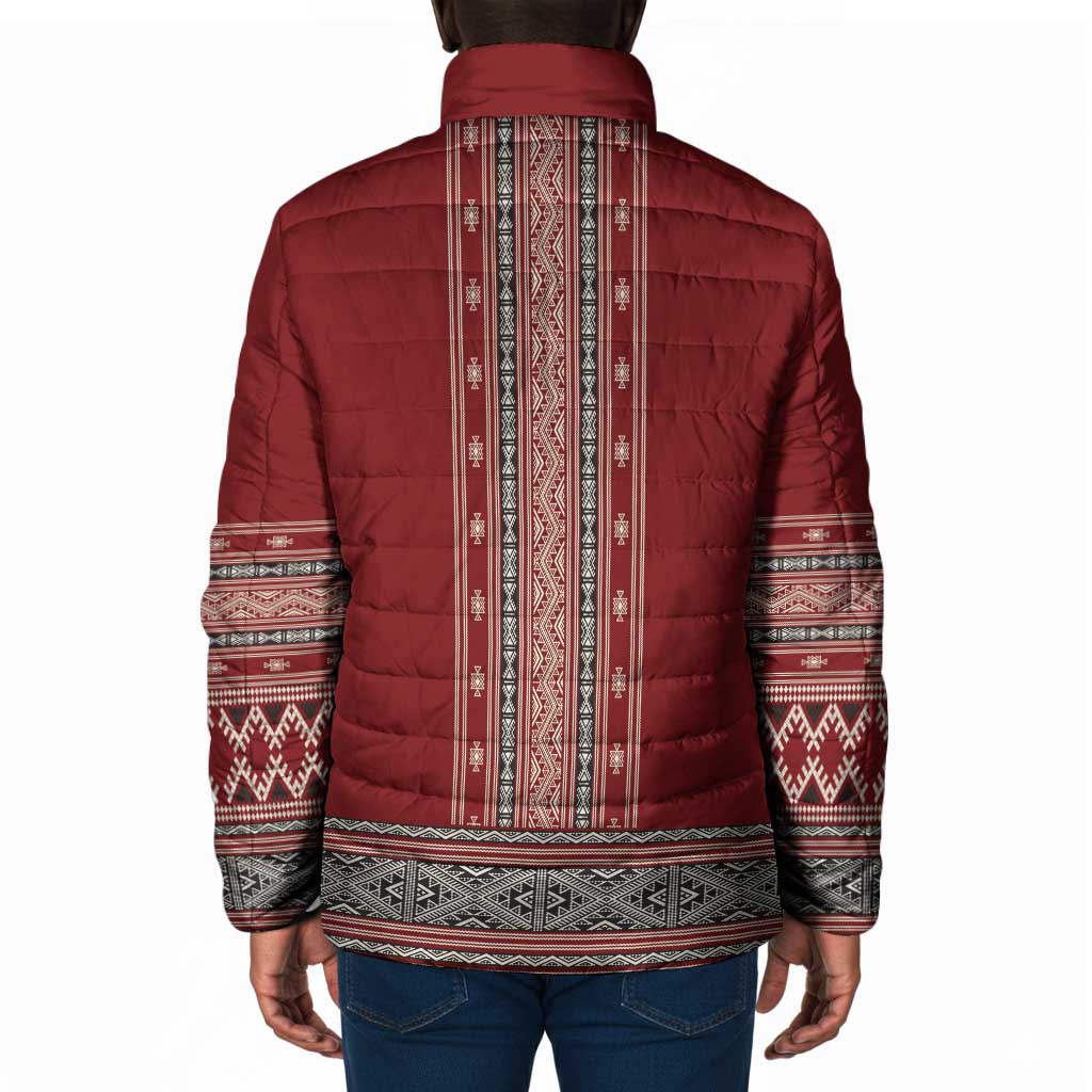 Tunisian Embroidery Pattern Padded Jacket - African Pride
