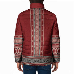 Tunisian Embroidery Pattern Padded Jacket - African Pride
