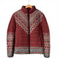 Tunisian Embroidery Pattern Padded Jacket - African Pride