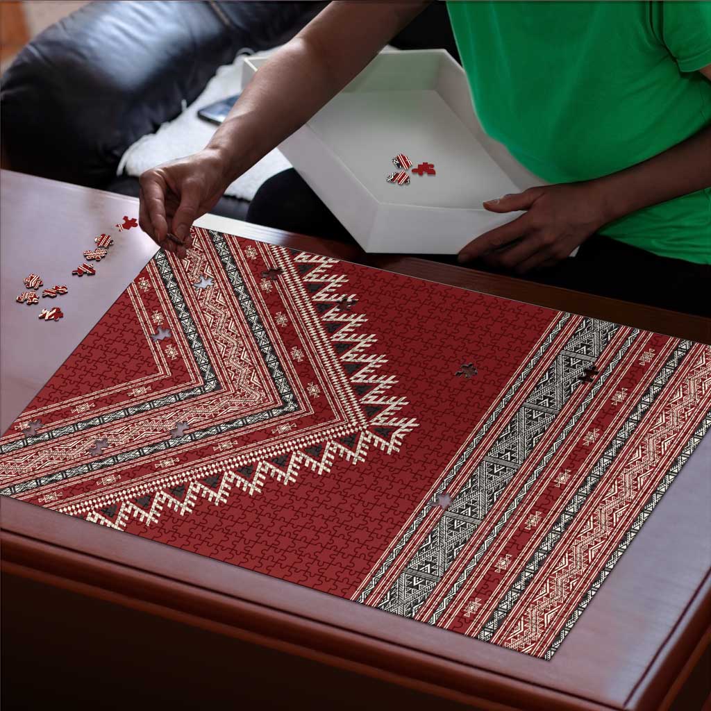 Tunisian Embroidery Pattern Puzzle - African Pride