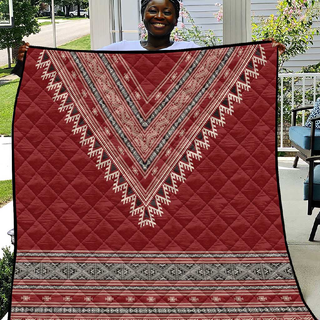 Tunisian Embroidery Pattern Quilt - African Pride