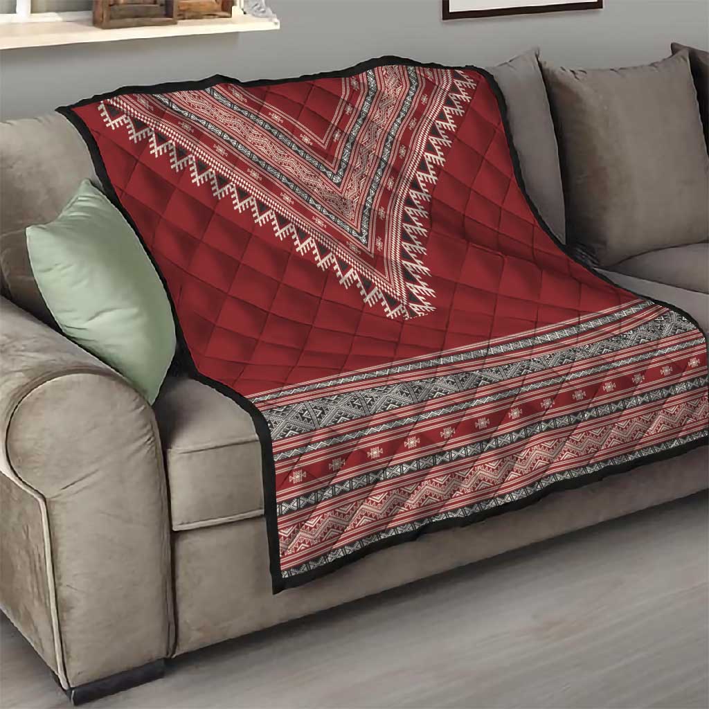 Tunisian Embroidery Pattern Quilt - African Pride