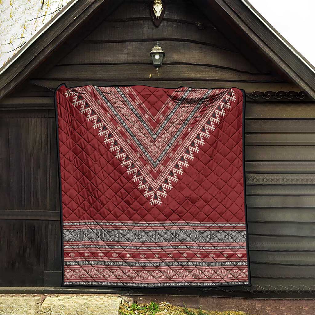Tunisian Embroidery Pattern Quilt - African Pride