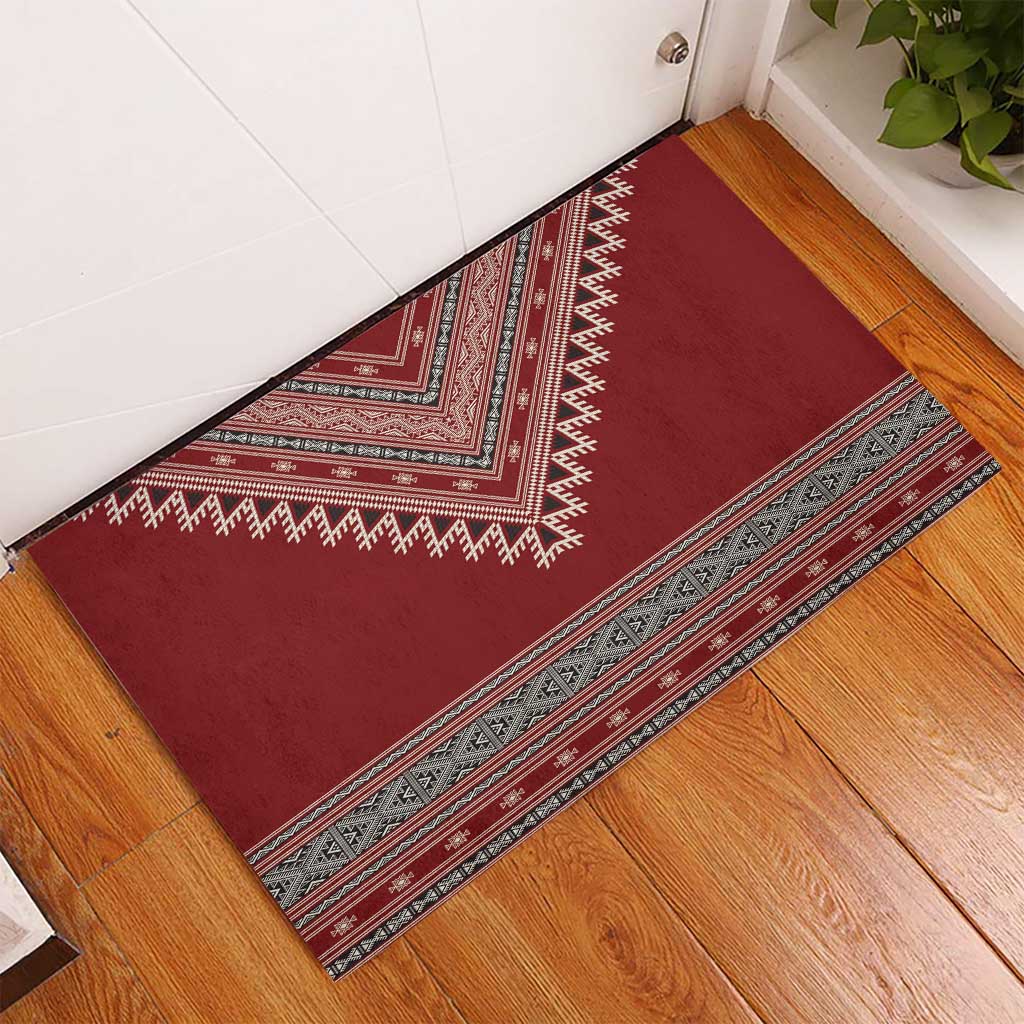 Tunisian Embroidery Pattern Rubber Doormat - African Pride