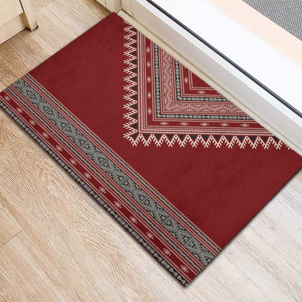 Tunisian Embroidery Pattern Rubber Doormat - African Pride