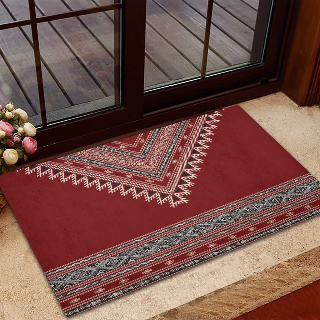 Tunisian Embroidery Pattern Rubber Doormat - African Pride