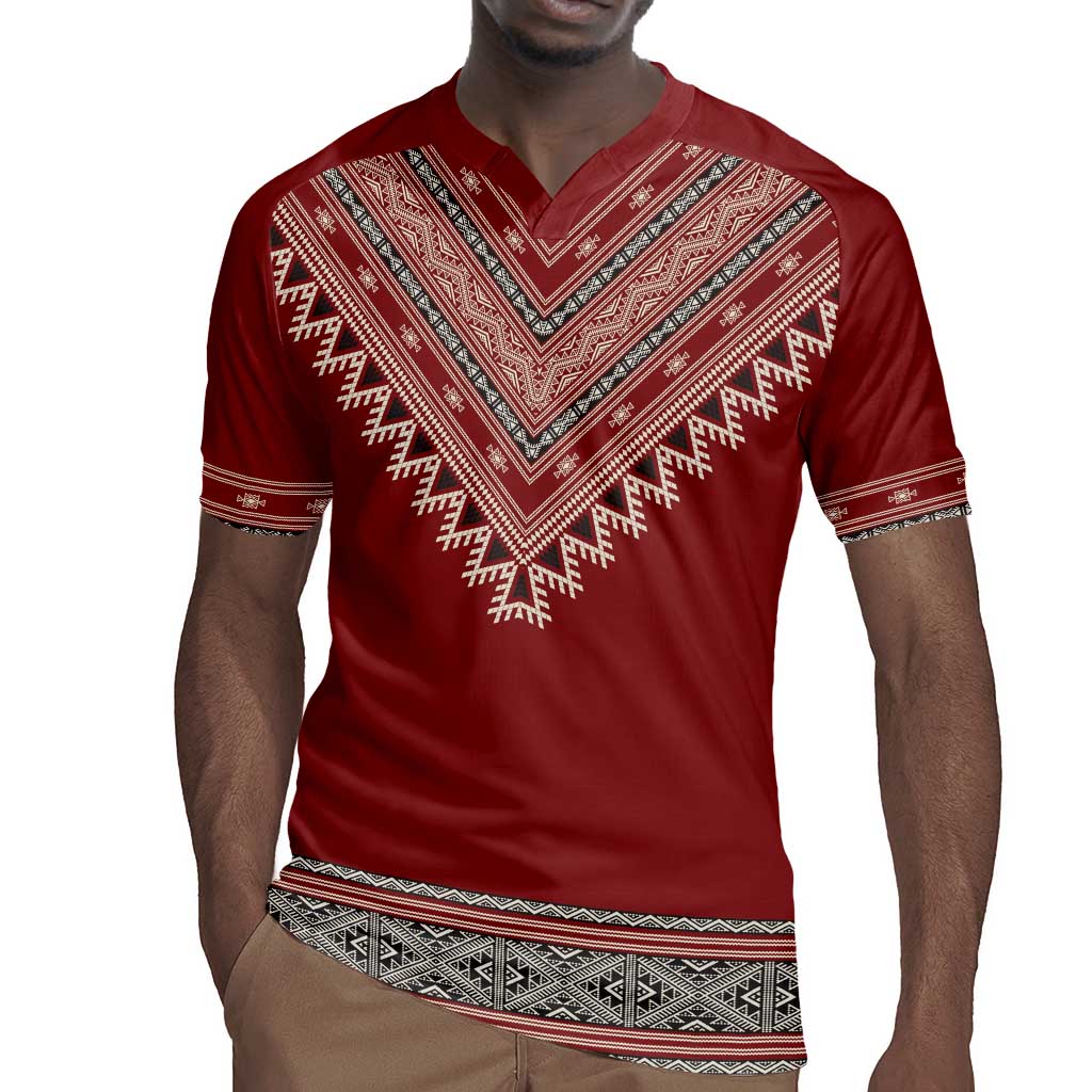 Tunisian Embroidery Pattern Rugby Jersey LT9