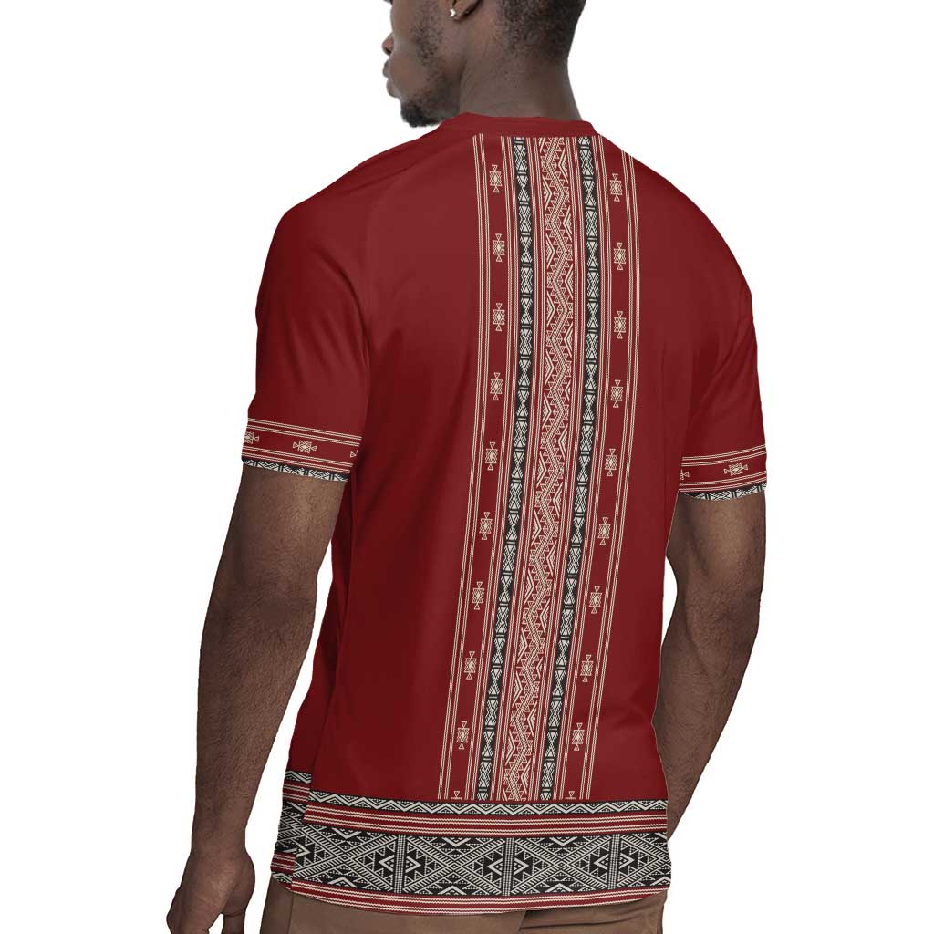 Tunisian Embroidery Pattern Rugby Jersey LT9