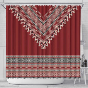 Tunisian Embroidery Pattern Shower Curtain - African Pride