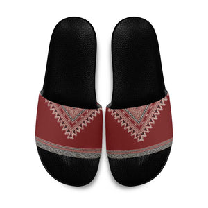 Tunisian Embroidery Pattern Slide Sandals - African Pride