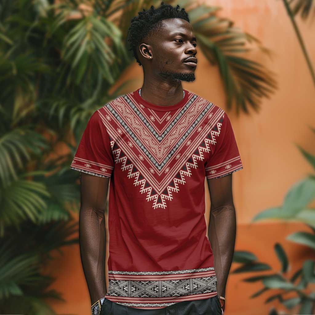 Tunisian Embroidery Pattern T shirt LT9