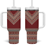 Tunisian Embroidery Pattern Tumbler With Handle - African Pride