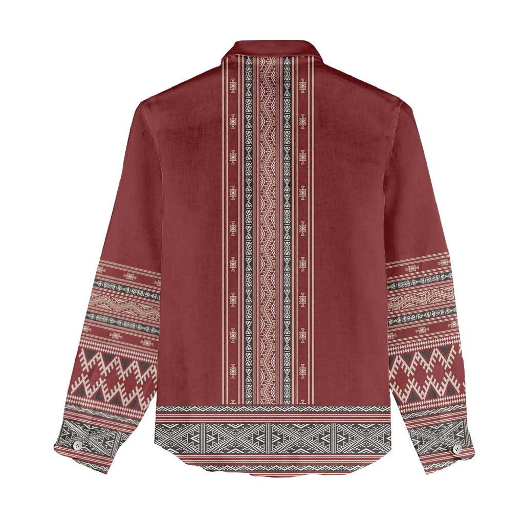 Tunisian Embroidery Pattern Women Casual Shirt - African Pride