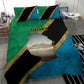 African Volcano Kilimanjaro Tanzania Bedding Set Grunge Flag Map of Tanzania - African Pride