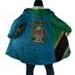 African Volcano Kilimanjaro Tanzania Cloak Grunge Flag Map of Tanzania