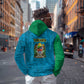 African Volcano Kilimanjaro Tanzania Hoodie Grunge Flag Map of Tanzania - African Pride