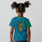 African Volcano Kilimanjaro Tanzania Kid T shirt Grunge Flag Map of Tanzania - African Pride