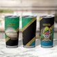 African Volcano Kilimanjaro Tanzania Tumbler Cup Grunge Flag Map of Tanzania - African Pride