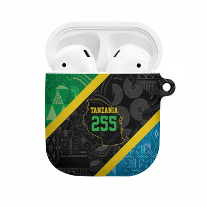 Tanzania 255 AirPods Case African Mix Pattern Flag Motif