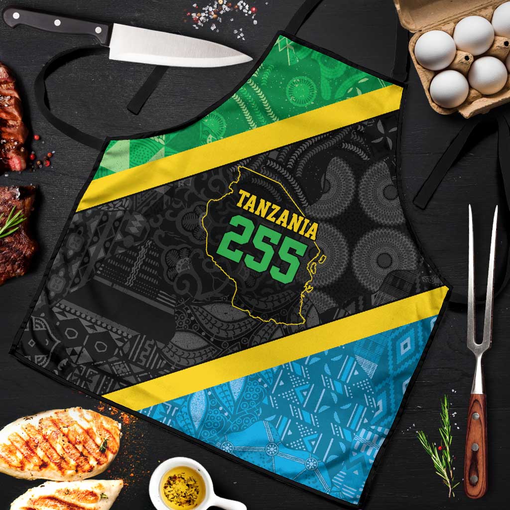 Tanzania 255 Apron African Mix Pattern Flag Motif