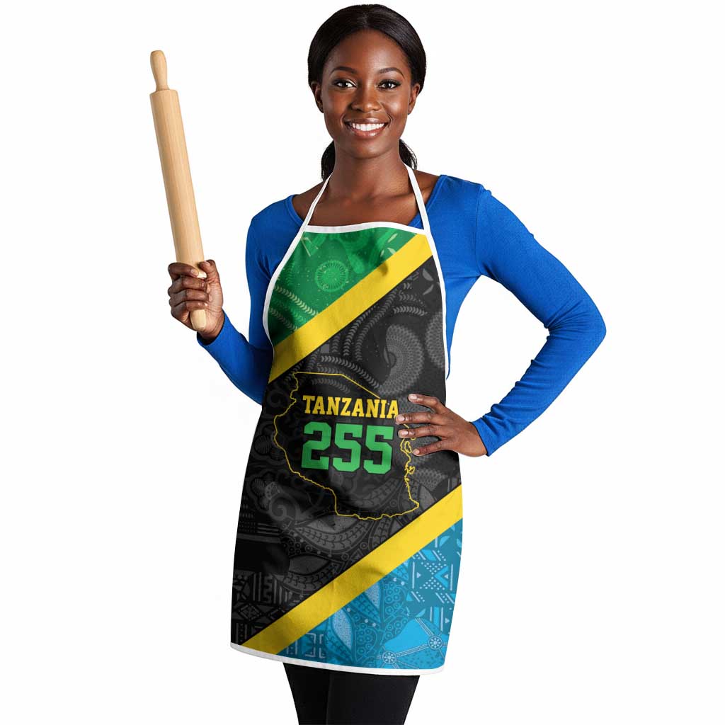 Tanzania 255 Apron African Mix Pattern Flag Motif