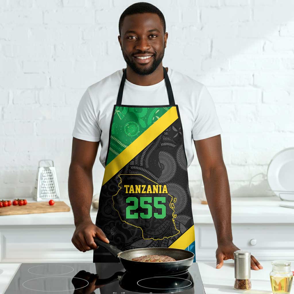 Tanzania 255 Apron African Mix Pattern Flag Motif