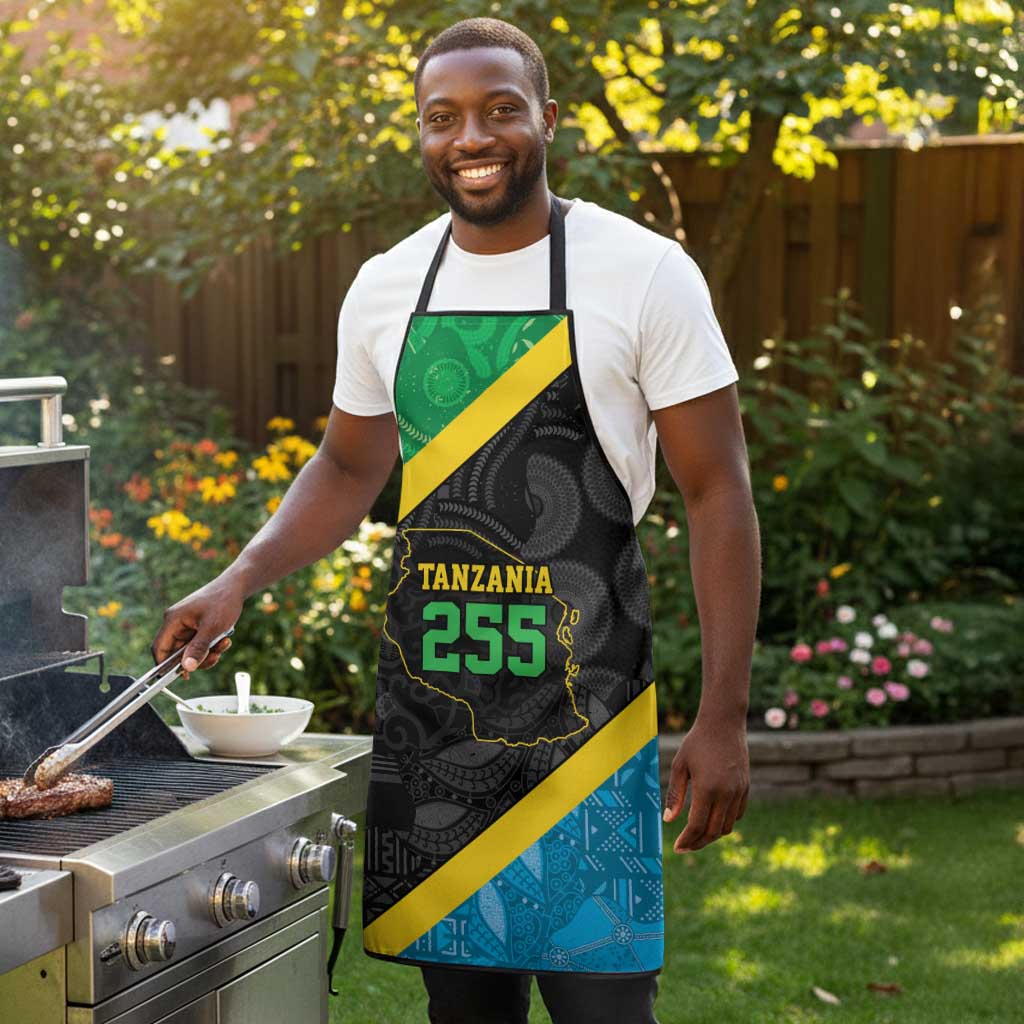Tanzania 255 Apron African Mix Pattern Flag Motif