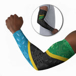 Tanzania 255 Arm Sleeves African Mix Pattern Flag Motif