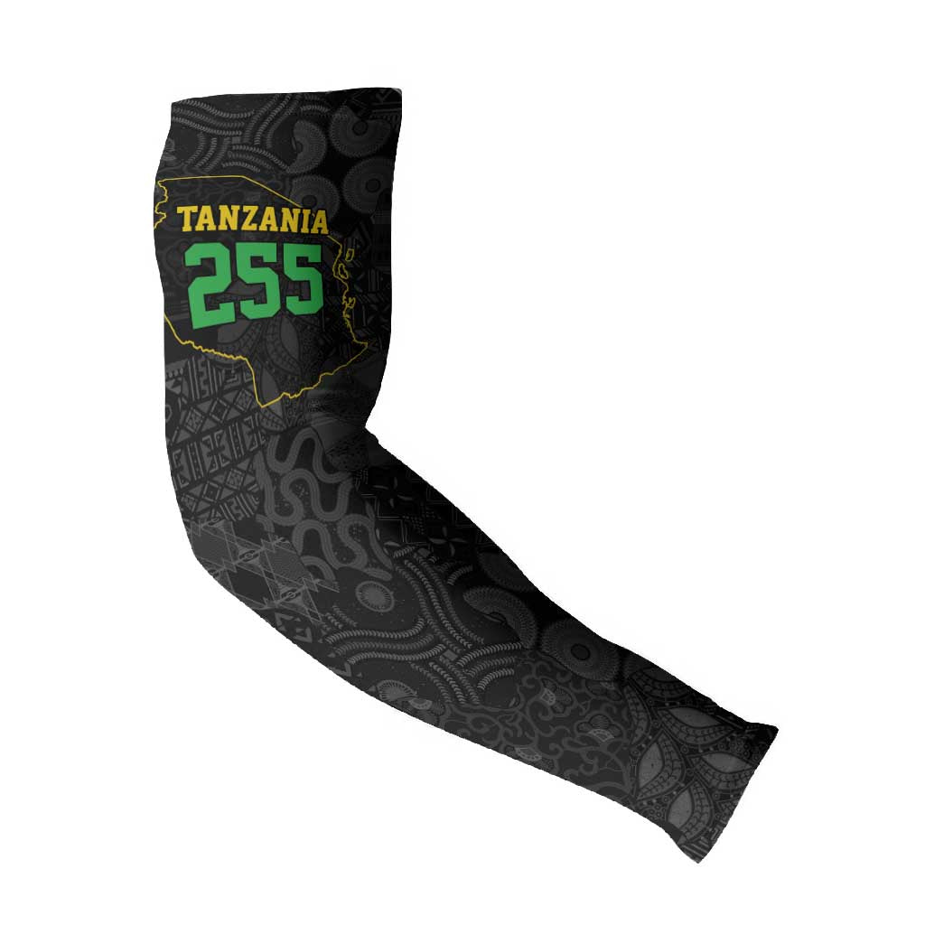 Tanzania 255 Arm Sleeves African Mix Pattern Flag Motif