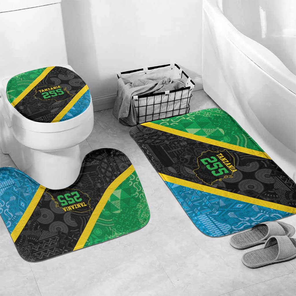 Tanzania 255 Bathroom Set African Mix Pattern Flag Motif