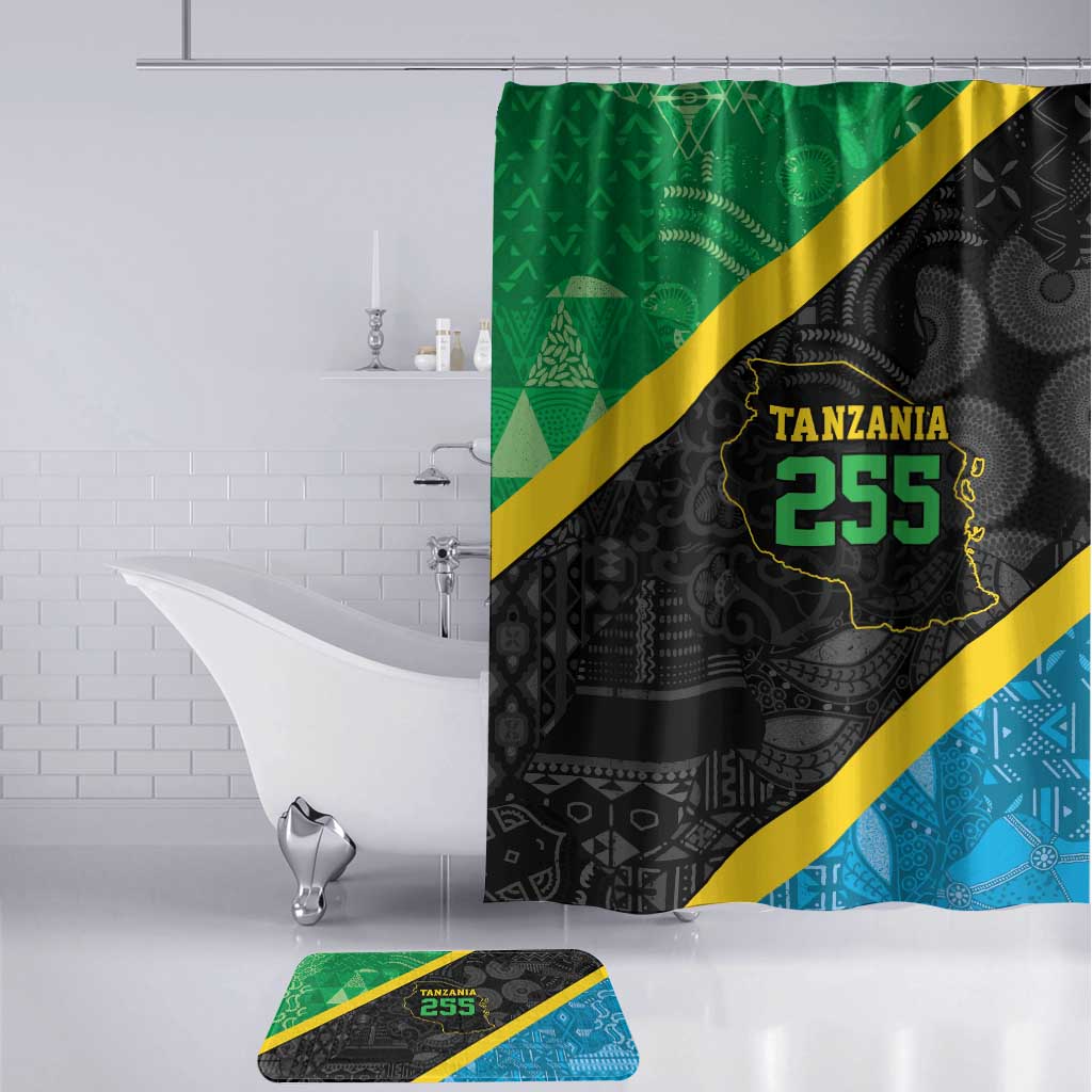 Tanzania 255 Bathroom Set African Mix Pattern Flag Motif