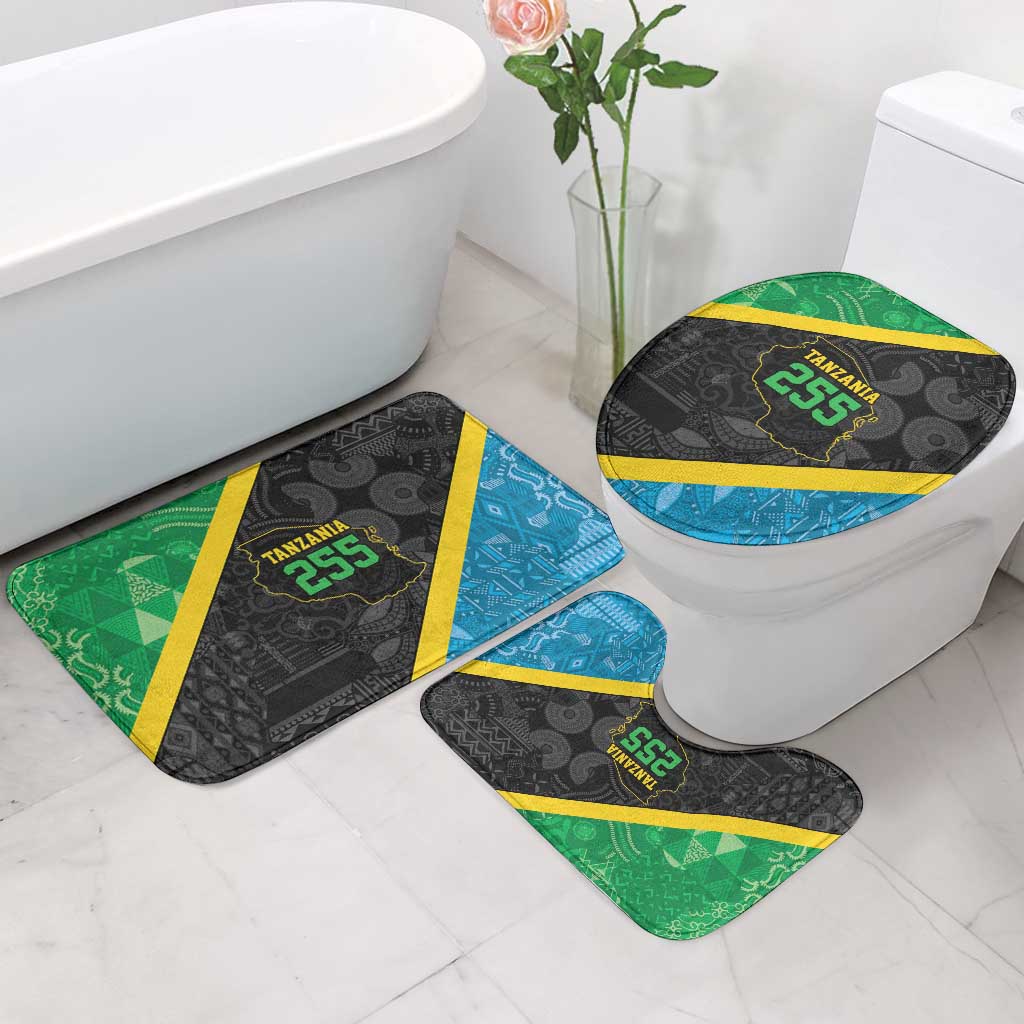 Tanzania 255 Bathroom Set African Mix Pattern Flag Motif