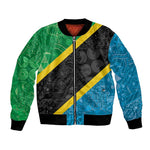 Tanzania 255 Bomber Jacket African Mix Pattern Flag Motif - African Pride