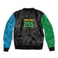 Tanzania 255 Bomber Jacket African Mix Pattern Flag Motif - African Pride