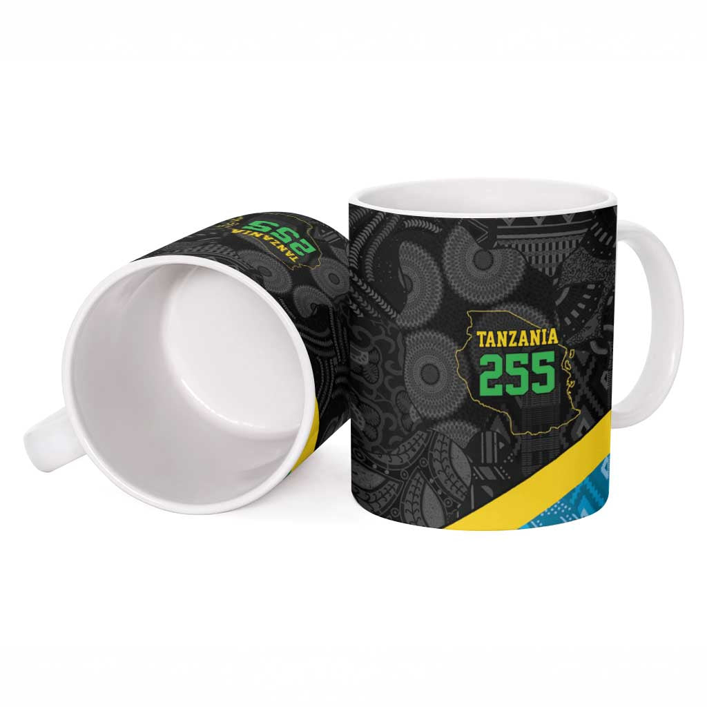 Tanzania 255 Ceramic Mug African Mix Pattern Flag Motif