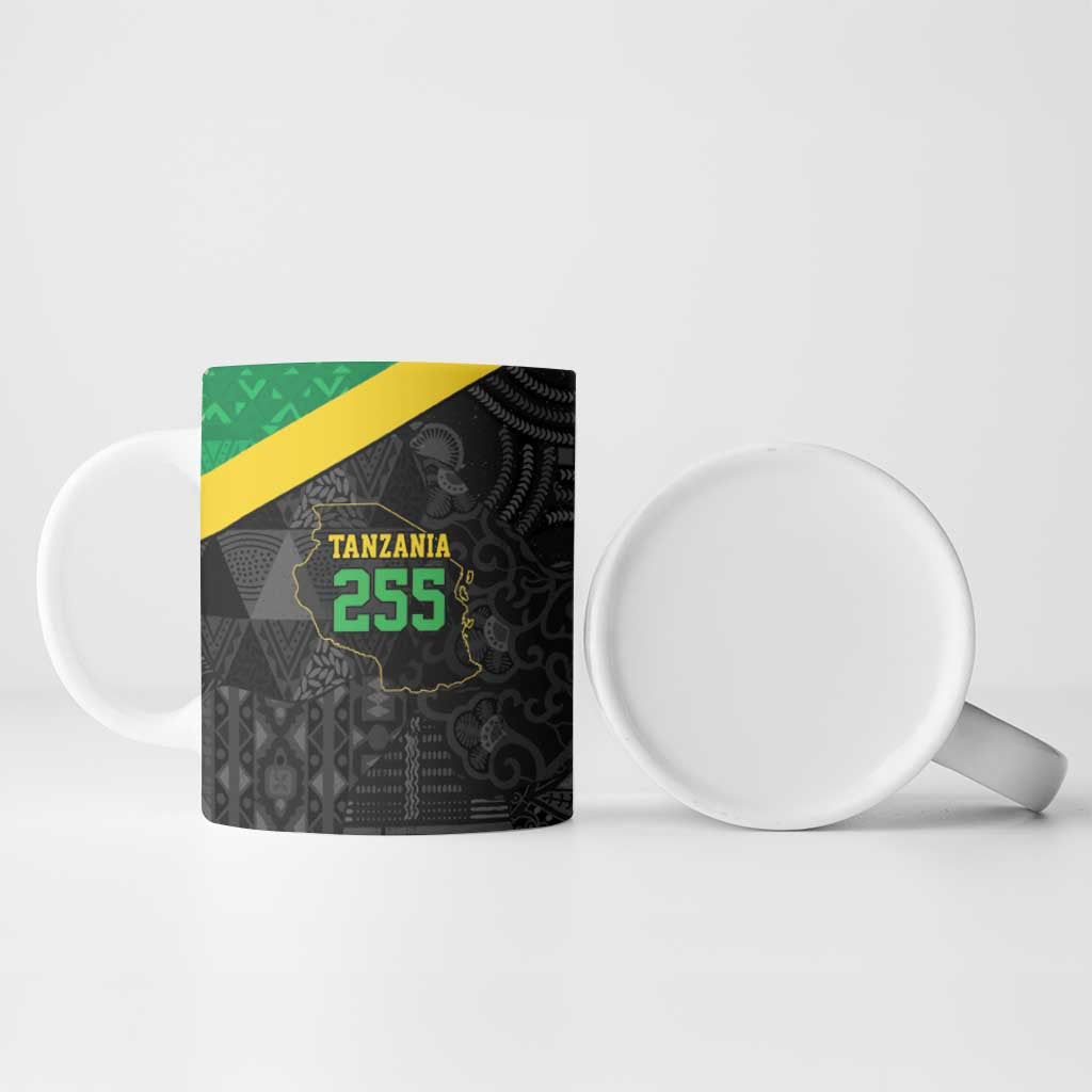 Tanzania 255 Ceramic Mug African Mix Pattern Flag Motif