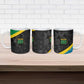 Tanzania 255 Ceramic Mug African Mix Pattern Flag Motif