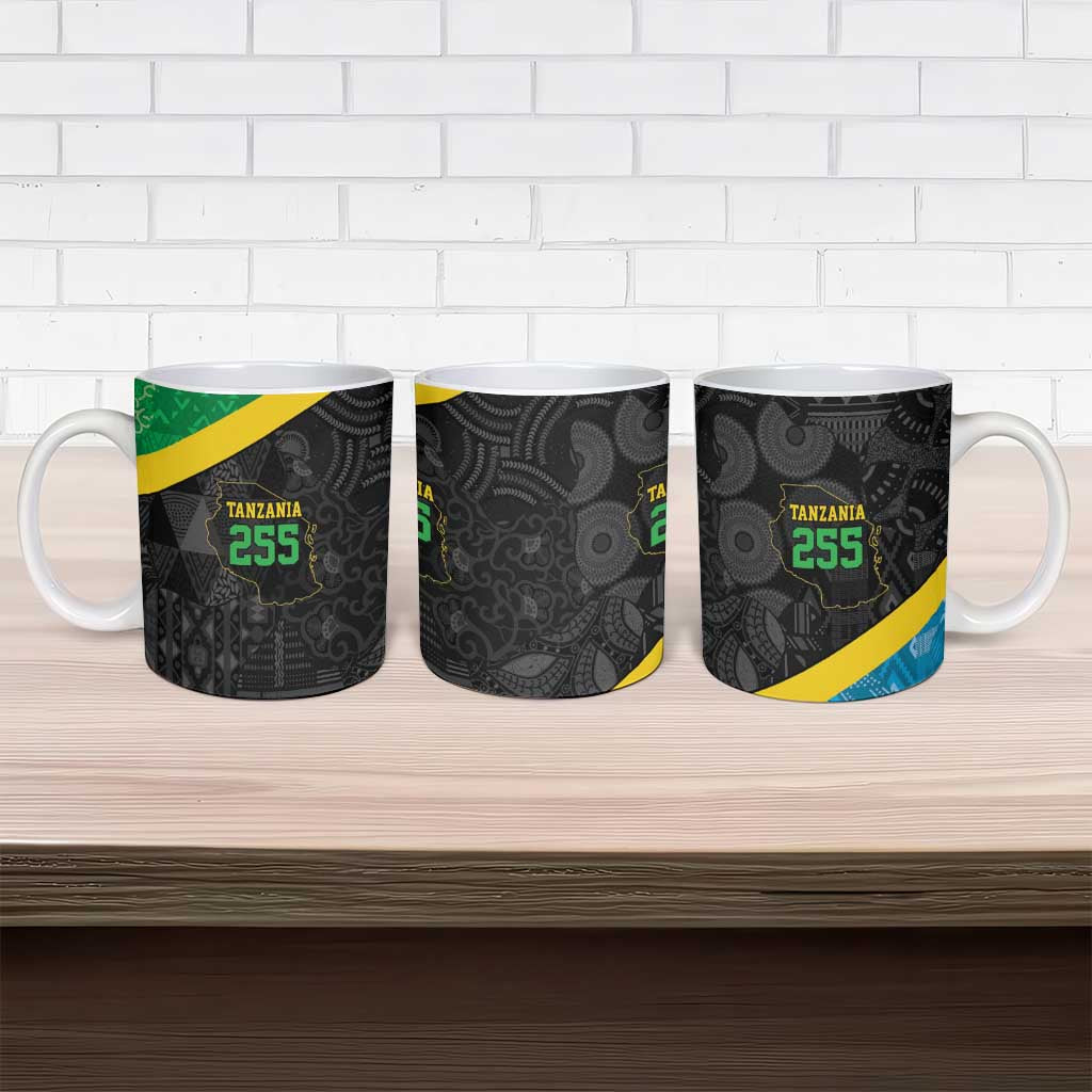 Tanzania 255 Ceramic Mug African Mix Pattern Flag Motif