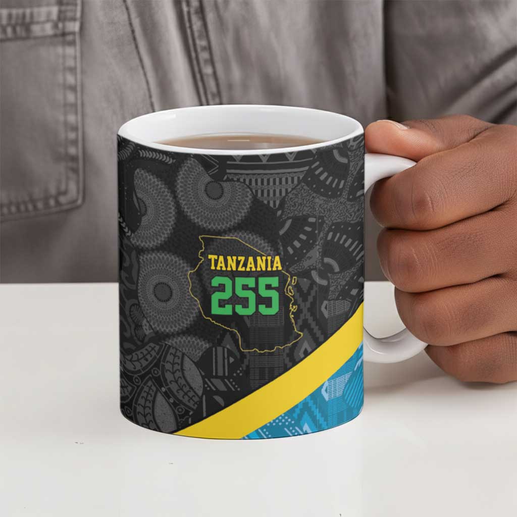 Tanzania 255 Ceramic Mug African Mix Pattern Flag Motif