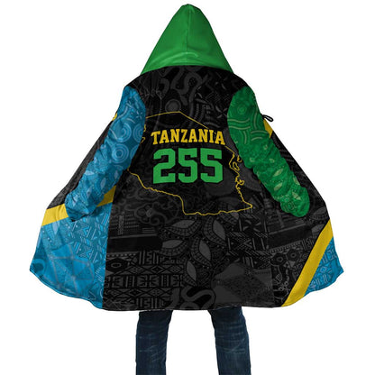 Tanzania 255 Cloak African Mix Pattern Flag Motif