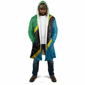 Tanzania 255 Cloak African Mix Pattern Flag Motif