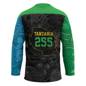 Tanzania 255 Hockey Jersey African Mix Pattern Flag Motif