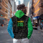 Tanzania 255 Hoodie African Mix Pattern Flag Motif - African Pride