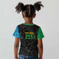 Tanzania 255 Kid T shirt African Mix Pattern Flag Motif - African Pride